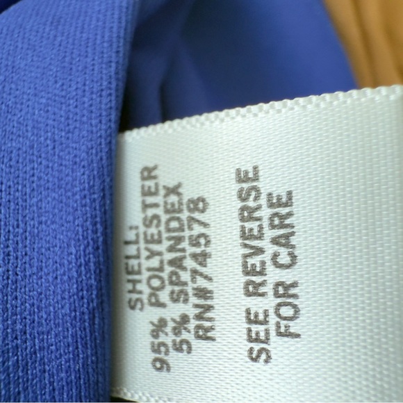 Cache 4 Royal Blue Black Color-block Cocktail Pleated Sleeveless Sheath Dress - Picture 8 of 8